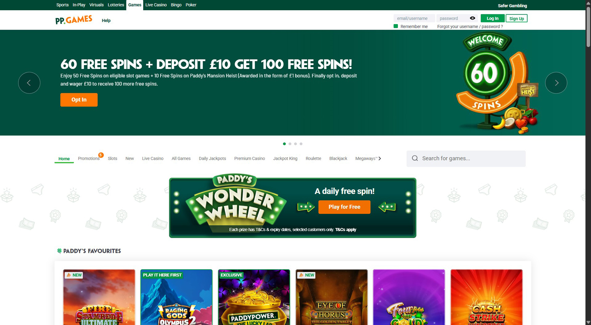 6. Paddy Power Games - Quick Visa Casino Payouts